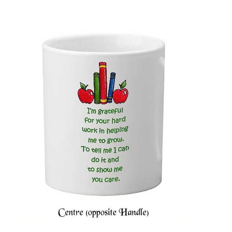 Customised Christmas Teacher Mug Gift - Apple Holder